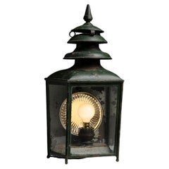 Toleware Wall Lantern by Bulpitt & Sons, England circa 1892