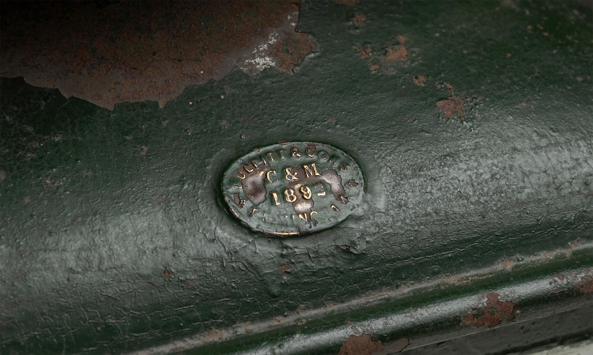 Metallo Lanterna da parete in toleware di Bulpitt & Sons, Inghilterra, 1892 circa in vendita