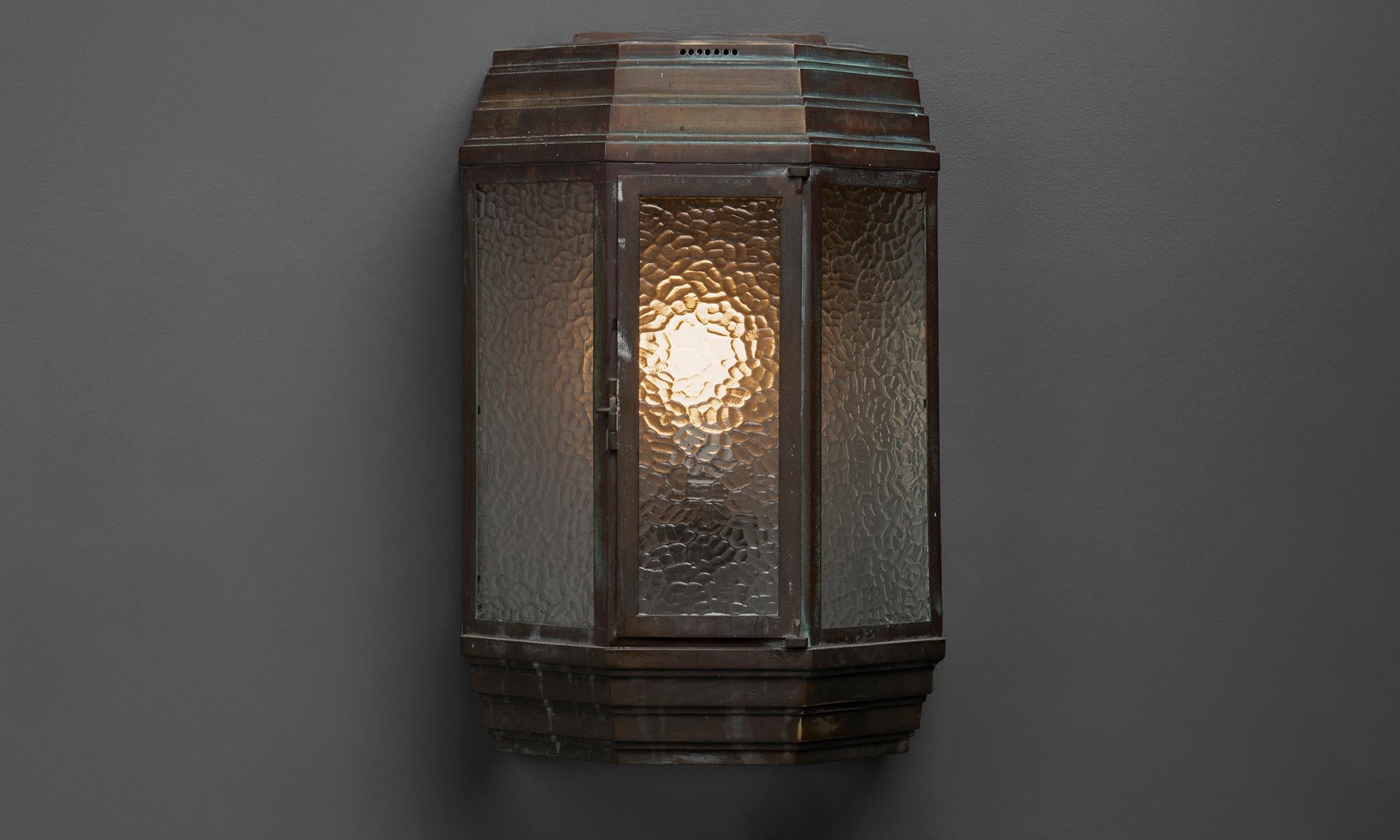 Lanterna da parete Deco, Inghilterra, 1920 circa in vendita 2