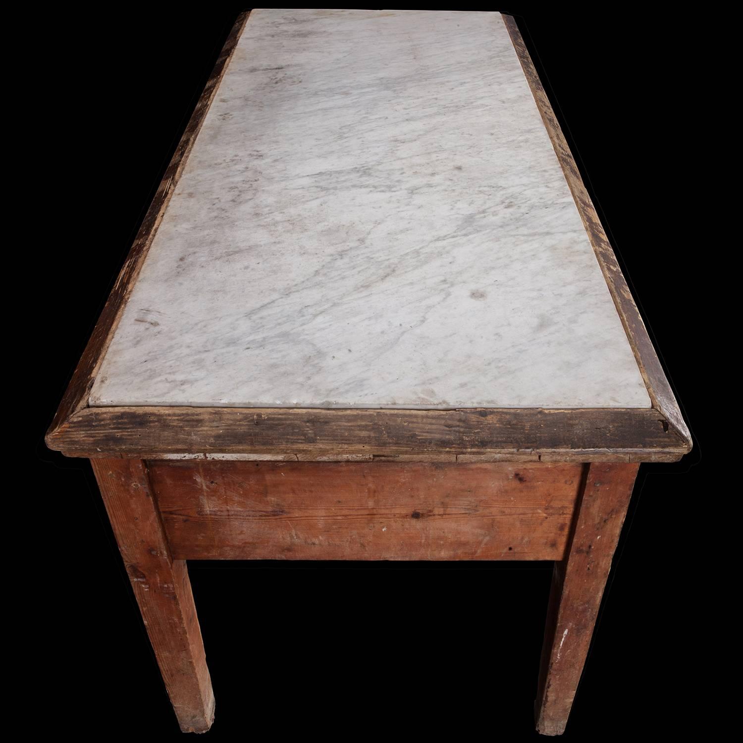 Late 19th Century Victorian Country House Marble Table