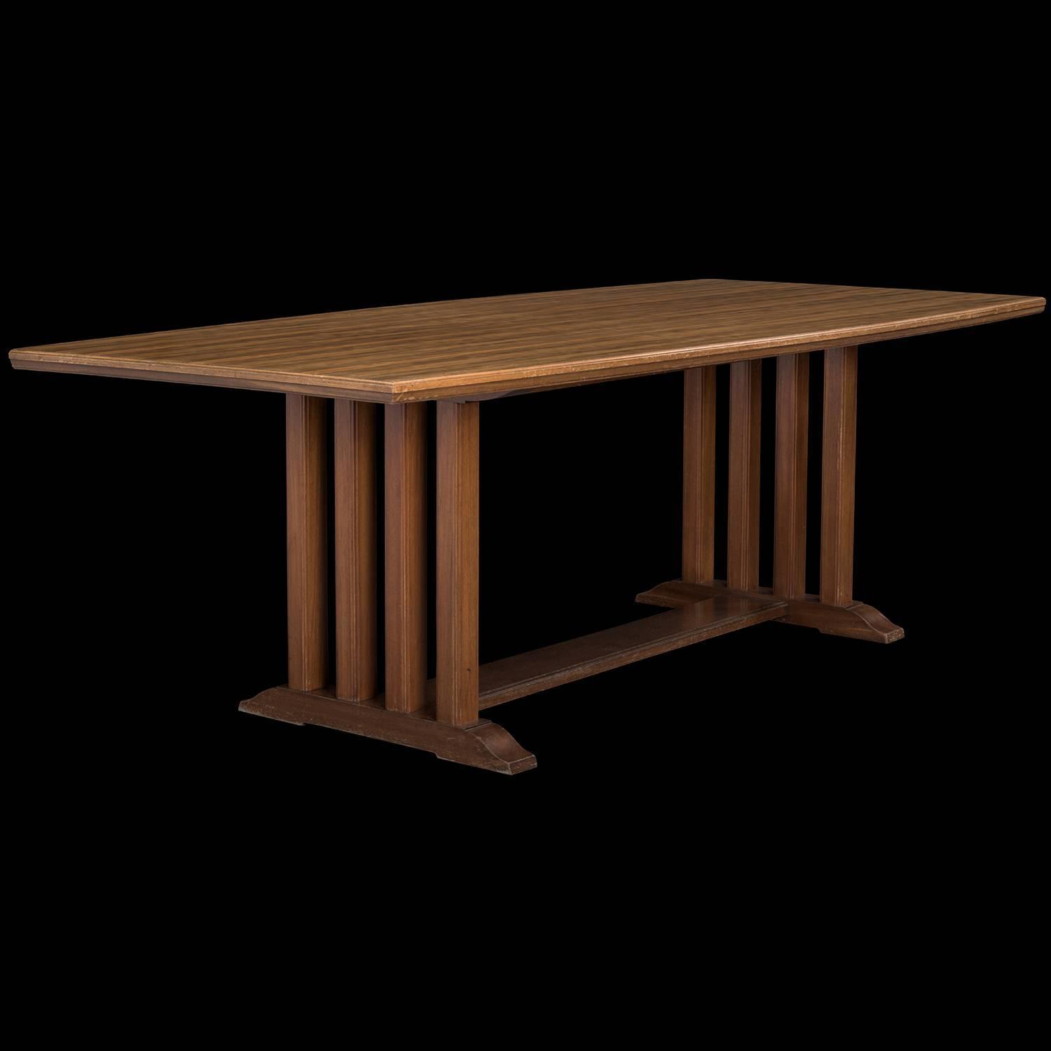 Heals Walnut Dining Table For Sale at 1stdibs