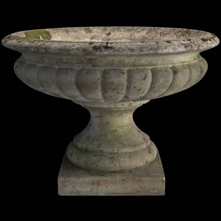 Giant Concrete Garden Urn at 1stDibs
