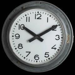 Industrial Zinc Brillié Clock