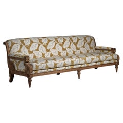 Country House Sofa in Pierre Frey Jacquard, England 1930