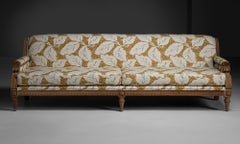 Country House Sofa in Pierre Frey Jacquard, England 1930