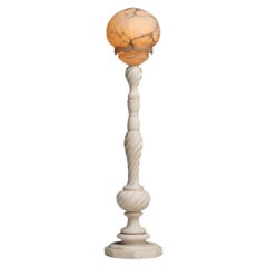 Alabaster-Stehlampe, Frankreich, 1950