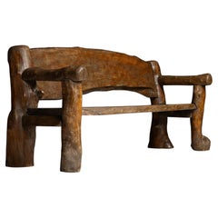 Primitive Garden Bench, England 1950