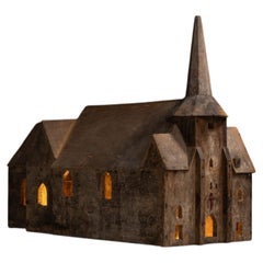 Folk Art Maquette of a Church, France circa 1900