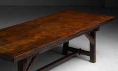 Oak Refectory Table, England 1950
