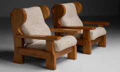 Fauteuils « Oak & Boucle », Allemagne, 1970