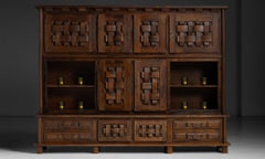 Brutalist Display Cabinet, Germany 1960