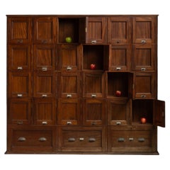 Mahogany Office Cabinet, England 1900