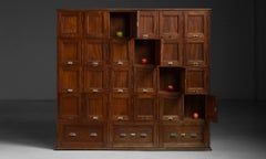 Mahogany Office Cabinet, England 1900