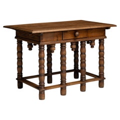 Oak Bobbin Table