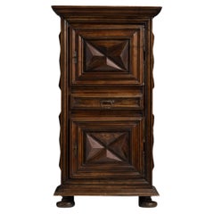 Walnut Geometric Cabinet