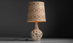Lampe en céramique brutaliste