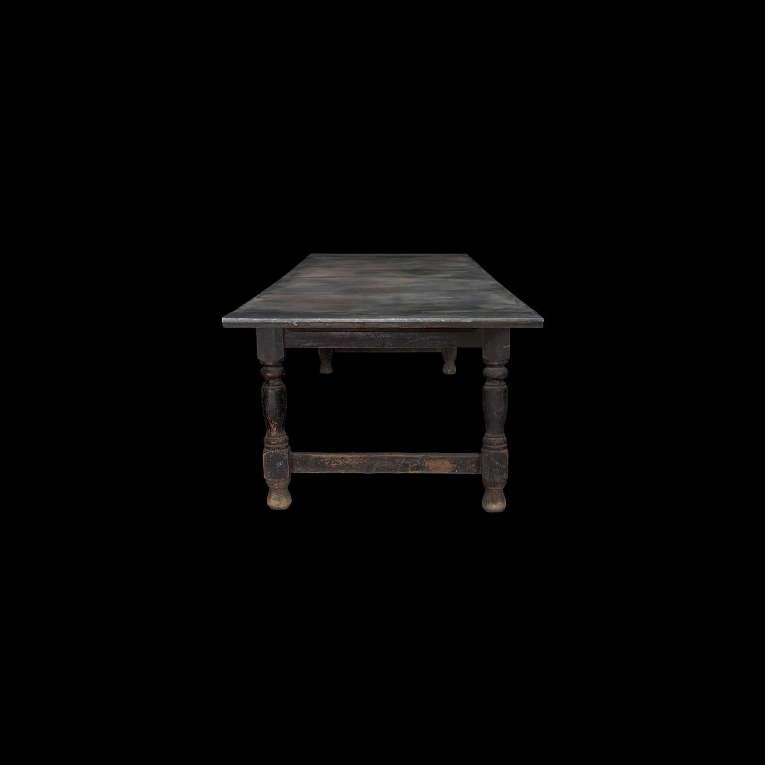 Irish Zinc Refectory Dining Table