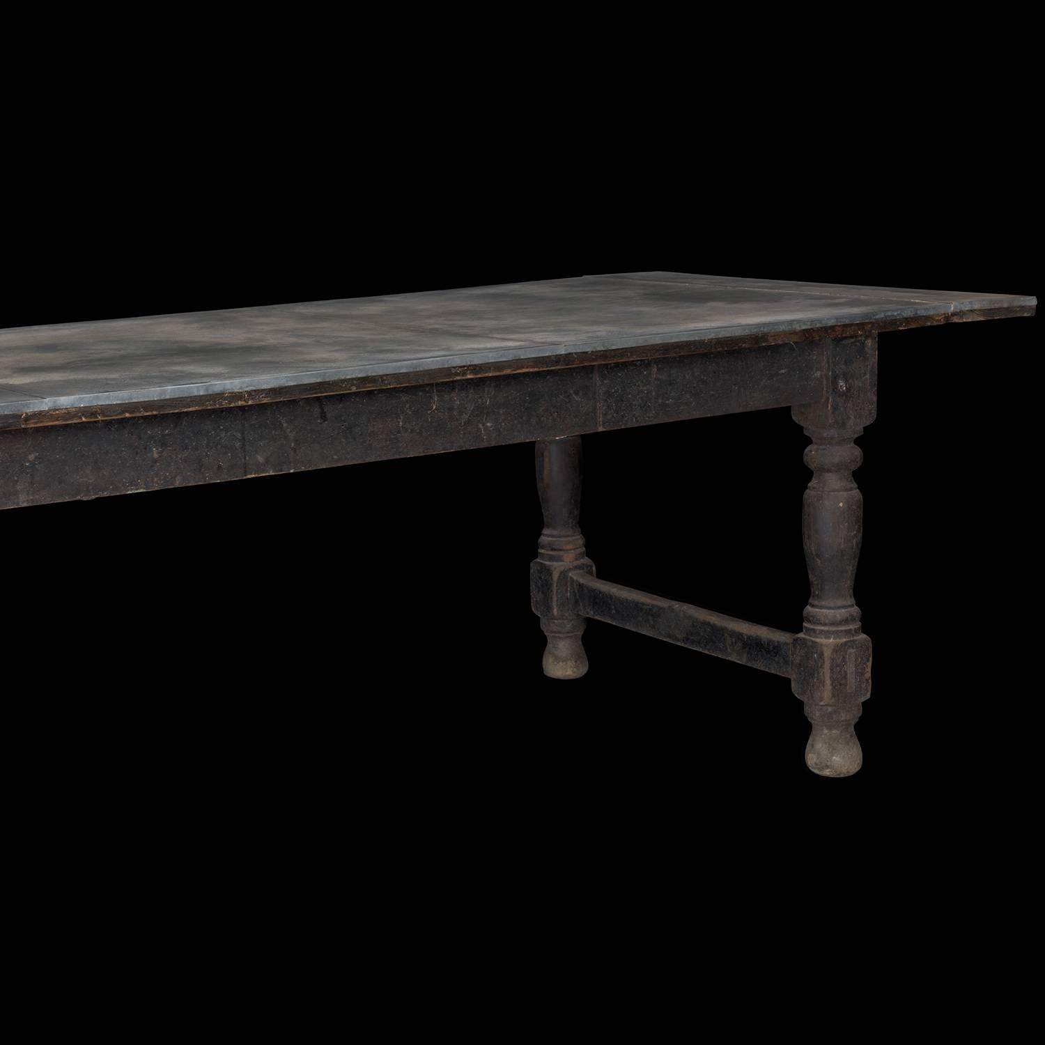 Mid-19th Century Zinc Refectory Dining Table