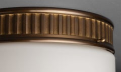 Brass & Opaline Ceiling Mounts, Italy 1940