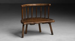 Primitive Stick-Back Chair, Wales 18th C.