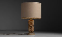 Bernard Rooke Pottery Lamp, England 1970