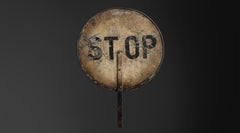 Railroad Train Sign, America 1930
