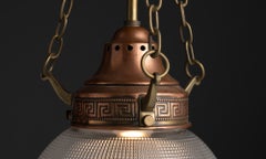 Holophane Globe Pendant, Italy 1910