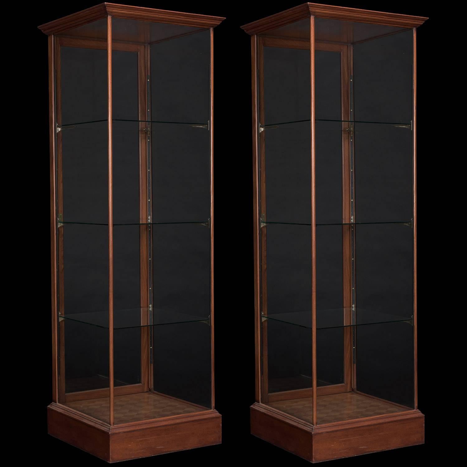 English Mahogany Display Tower Unit, circa 1930