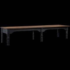 Oak and Turned Leg Dining Table, circa 1870