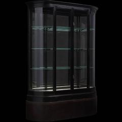 Ebonized Wood and Glass Display Cabinet, circa 1920