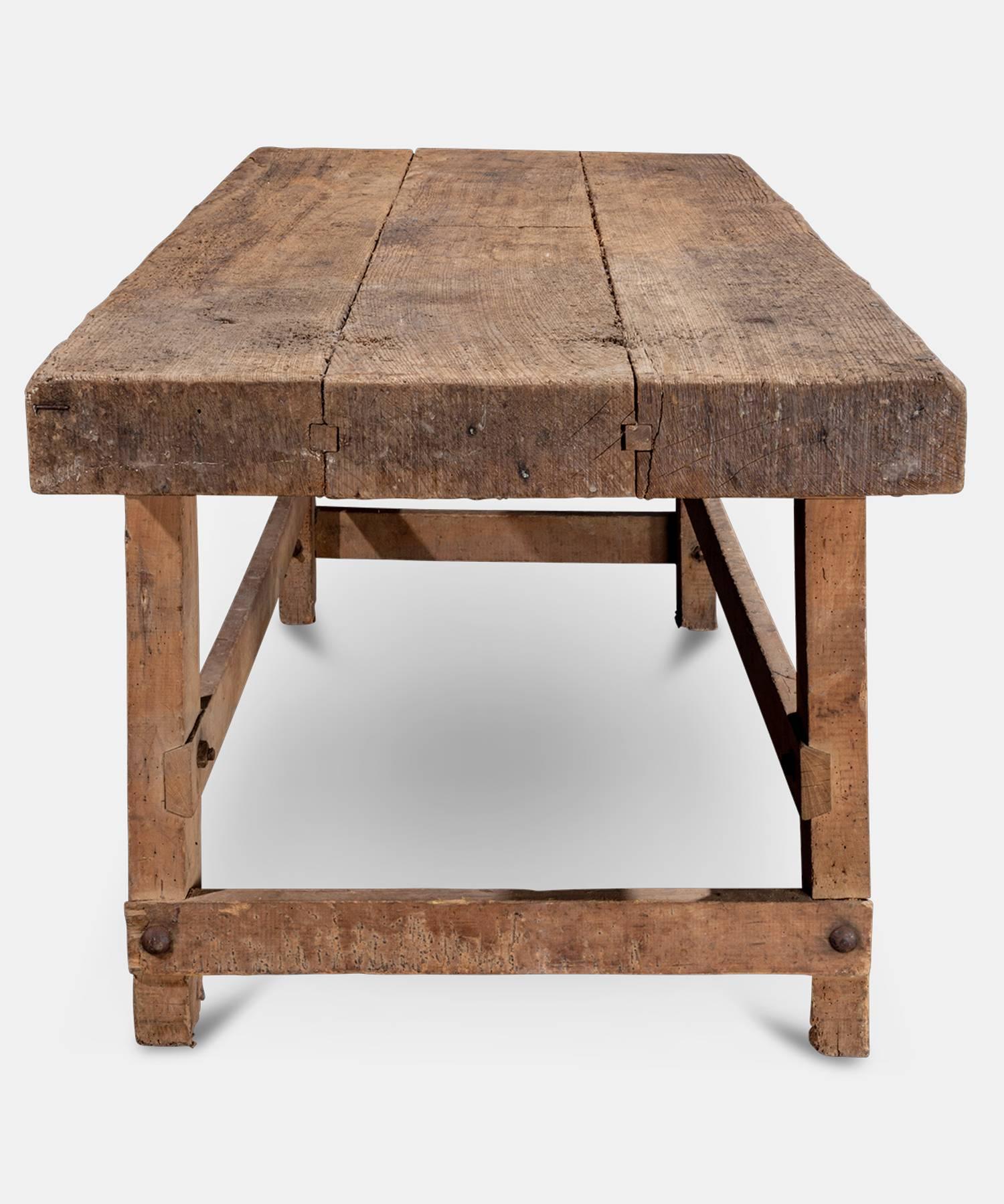 Rustic Primitive Swedish Work Table