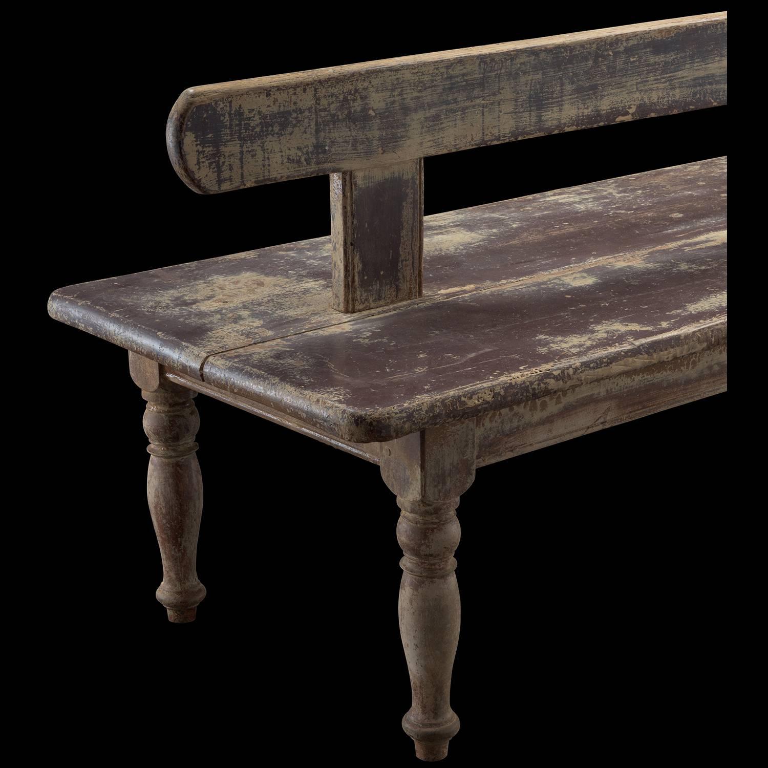 Late 19th Century Double Sided Pine Benches