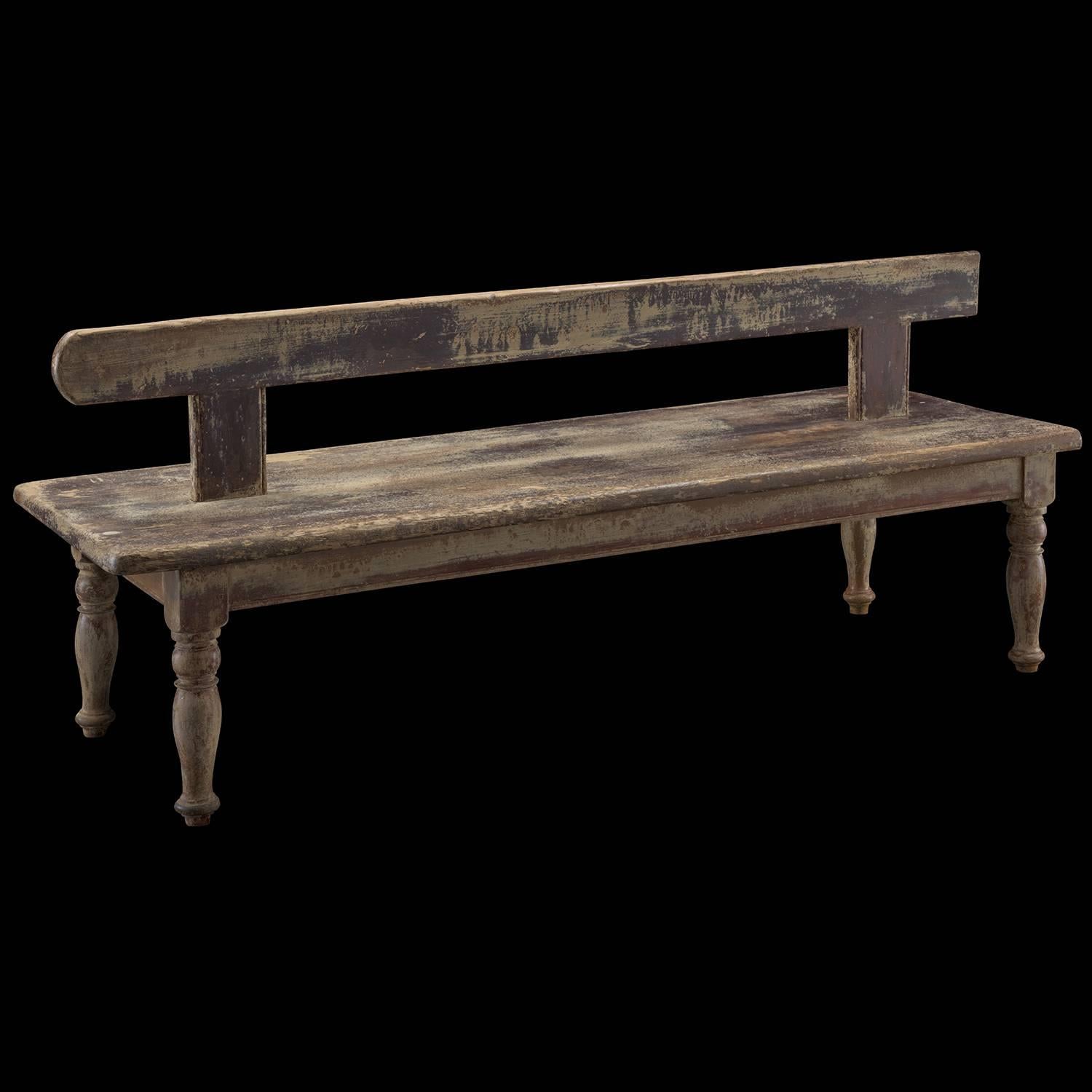 French Double Sided Pine Benches