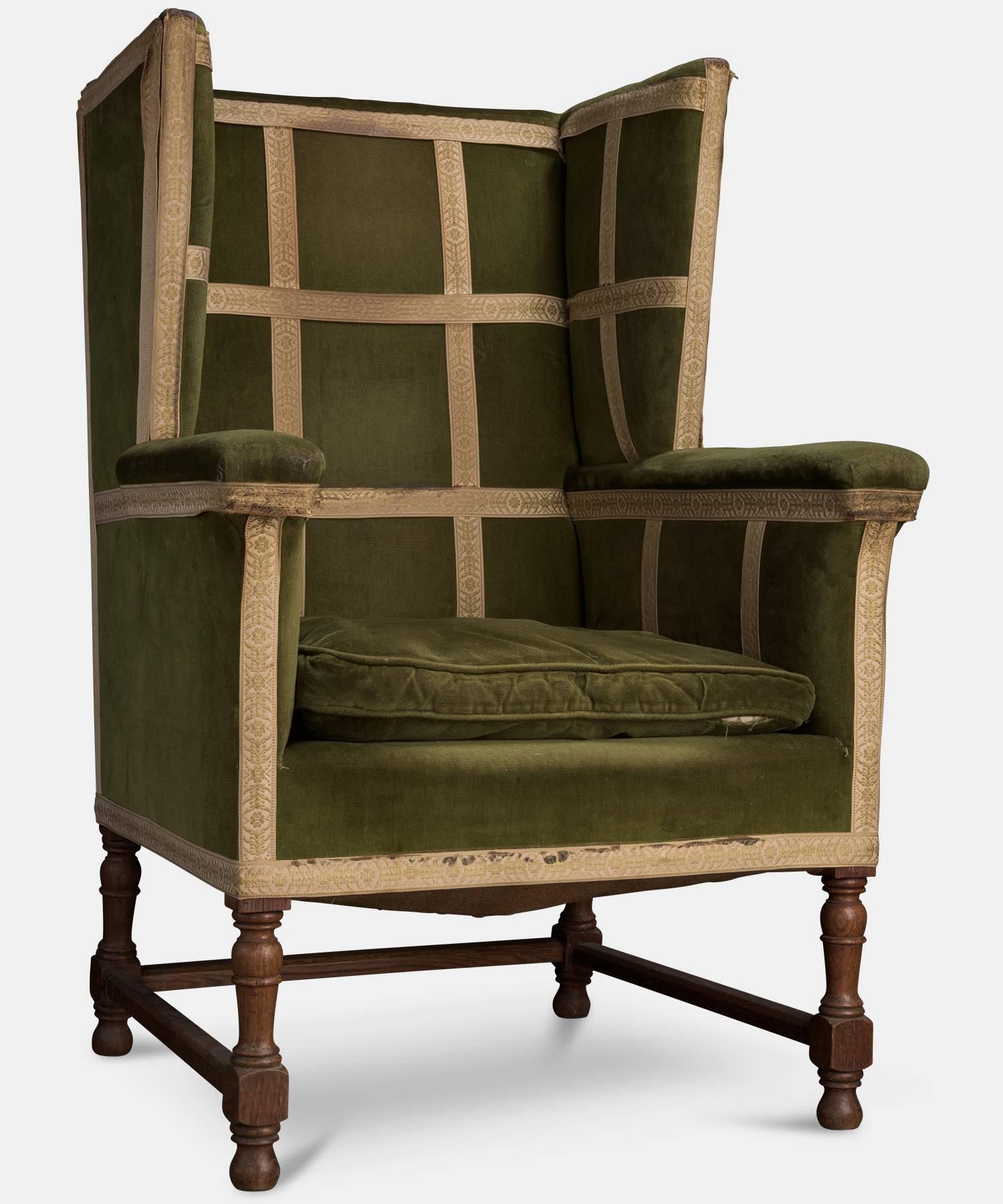 English Arts & Crafts Wing Armchair