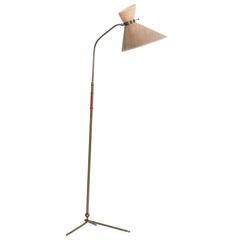 Brass Modern Floor Lamp, circa 1960