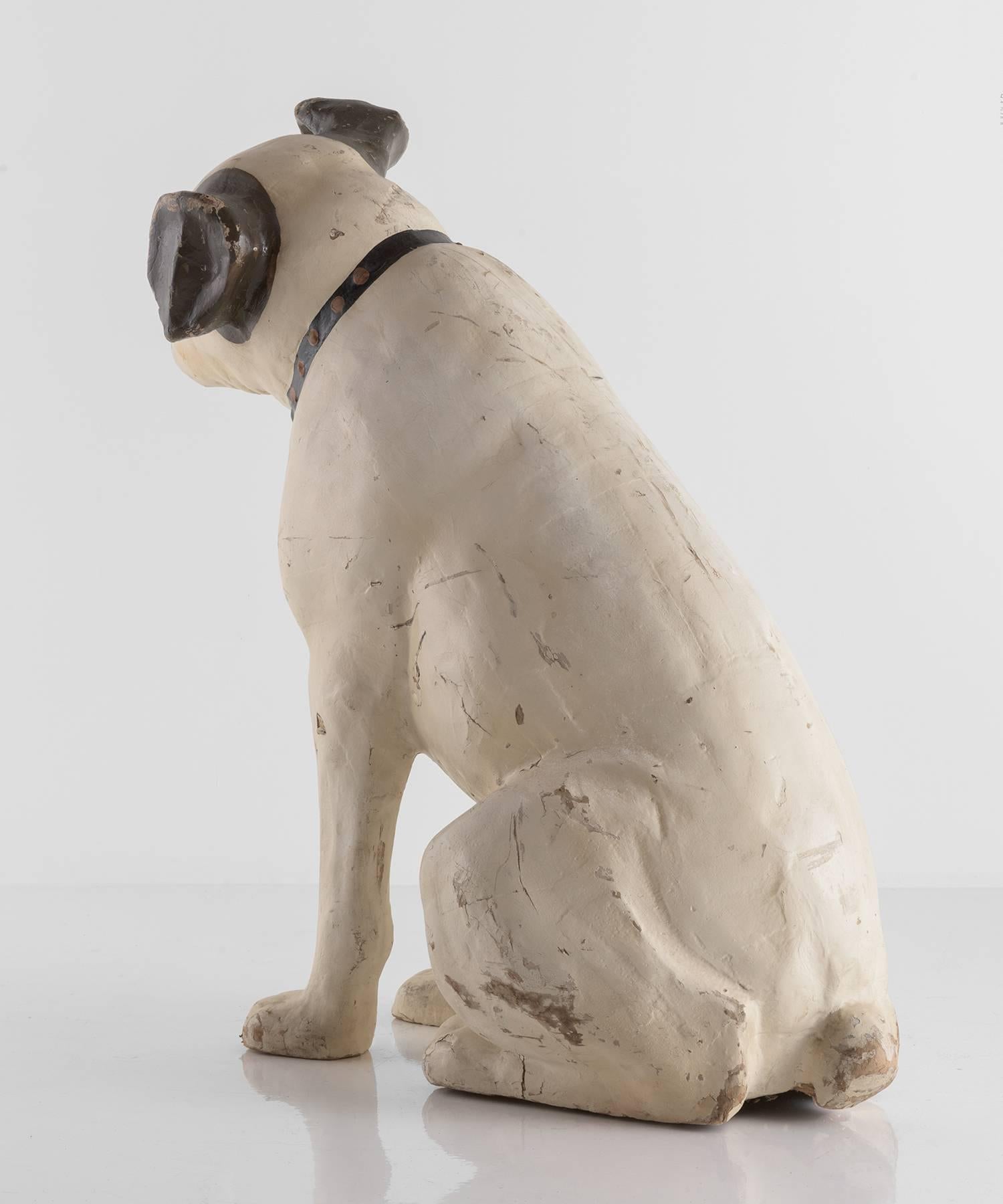 Papier Mâché RCA Victory Nipper Dog, circa 1920 1