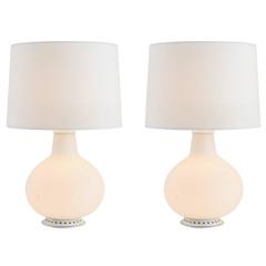 Opaline Glass Table Lamp by Max Ingrand, circa 1954