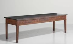 Painted Elm and Cherrywood Work Table, circa 1850