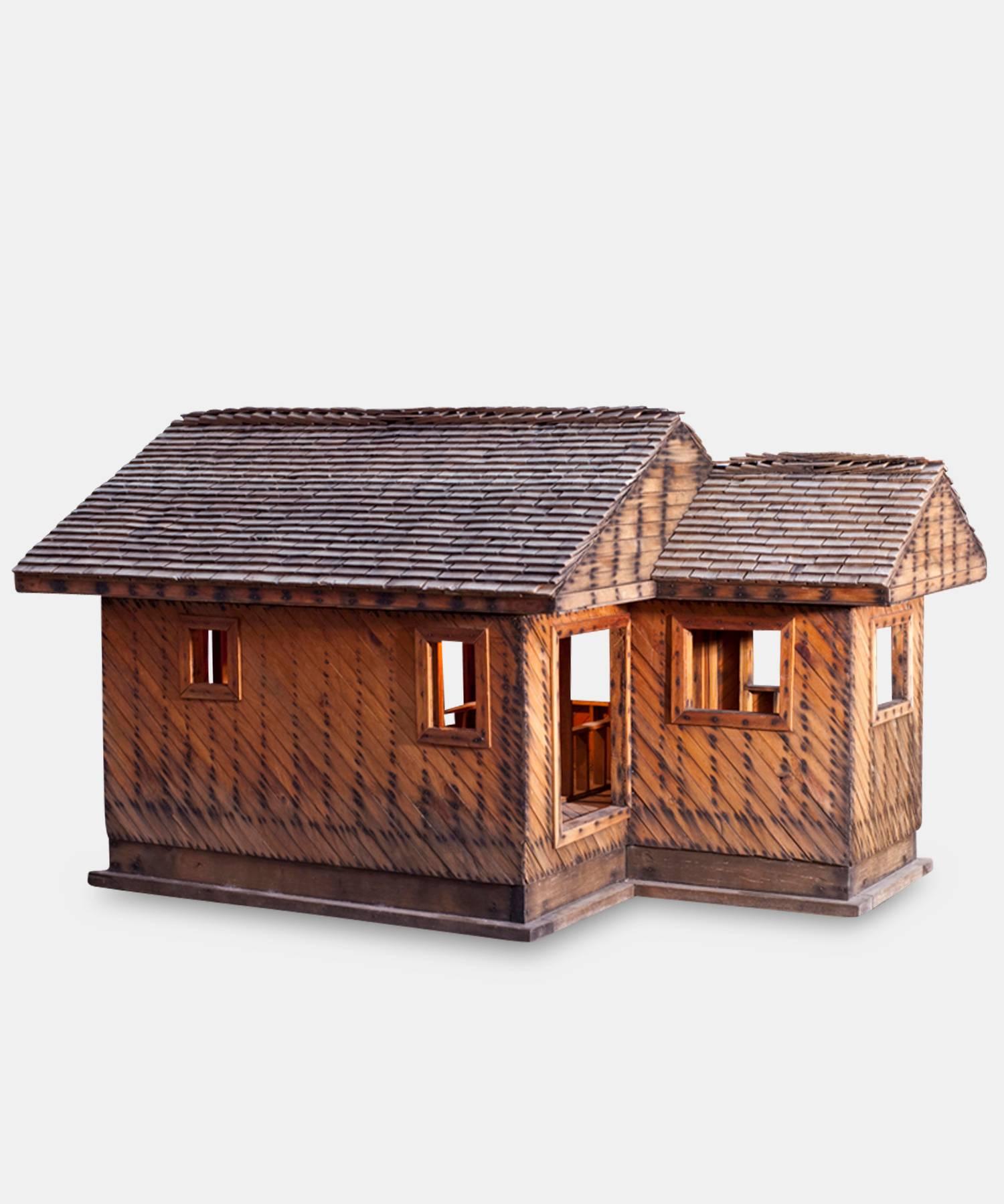 A model home used in either an architecture firm or classroom, with simple construction and a detachable roof.

Made in America, circa 1920.