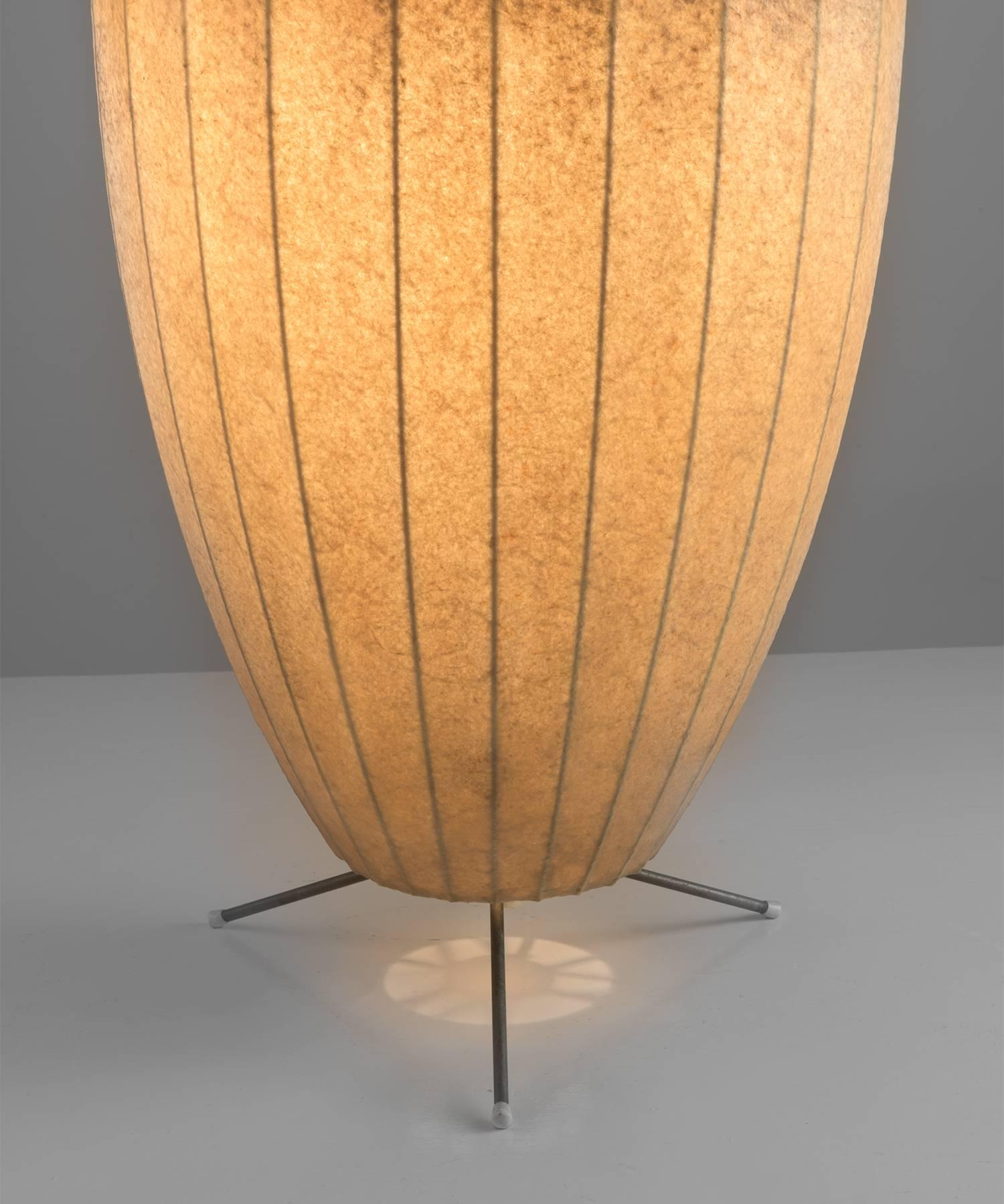 George Nelson Cigar Floor Lamp, circa 1950 In Good Condition In Culver City, CA