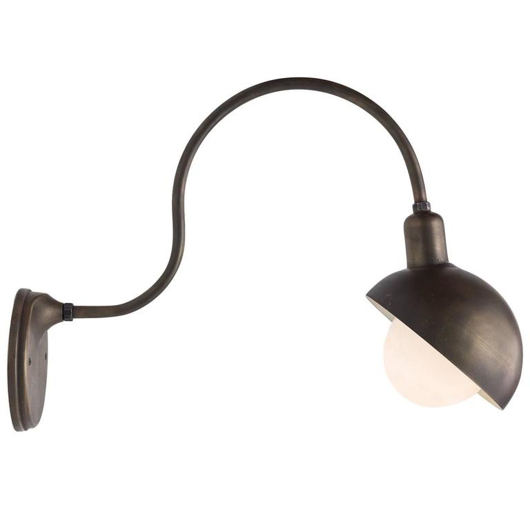 Gooseneck sconce, new, offered by Obsolete