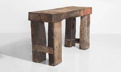 Primitive Wooden Console, circa 1880