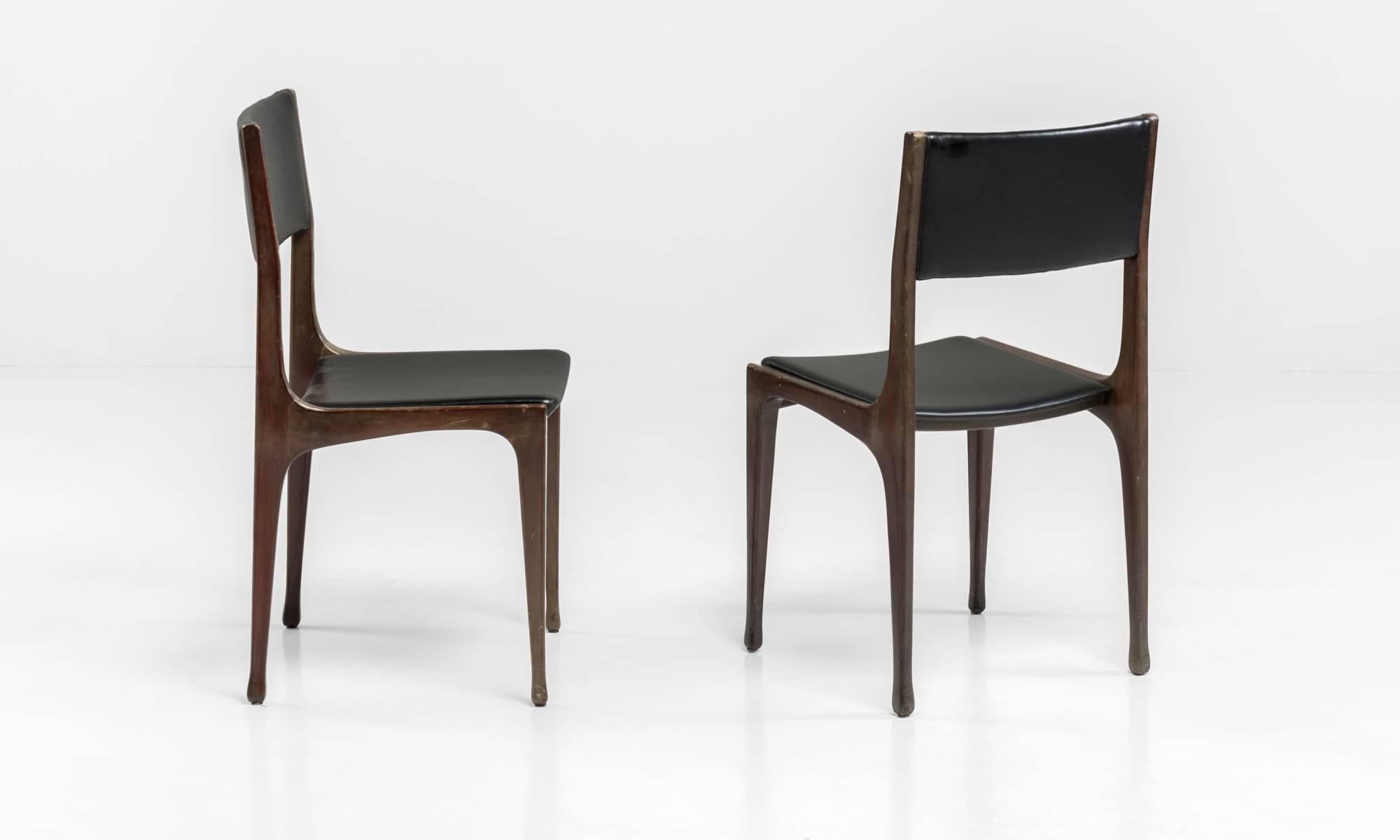 Italian Set of Eight Dining Chairs by Carlo Di Carli