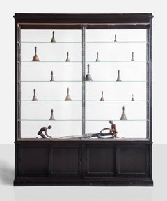 Ebonized Oak and Glass Display Showcase, circa 1880