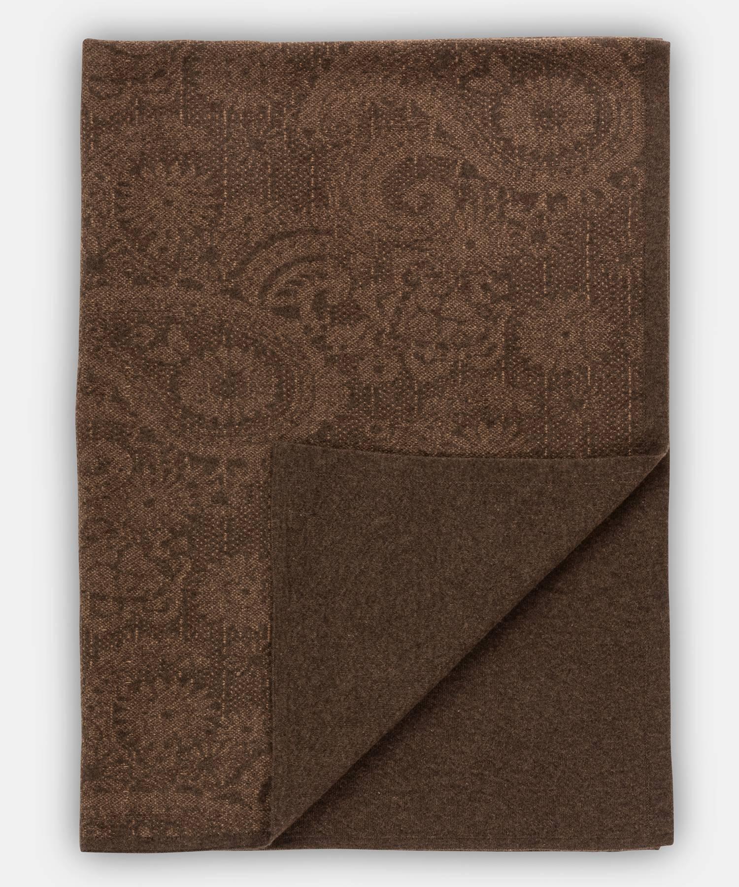 Paisley blanket by Saved, New York

A rich, tonal and oversized paisley motif. Available in King and Queen sizes, please inquire for pricing, availability, and lead time.

100% cashmere

Measure: 51