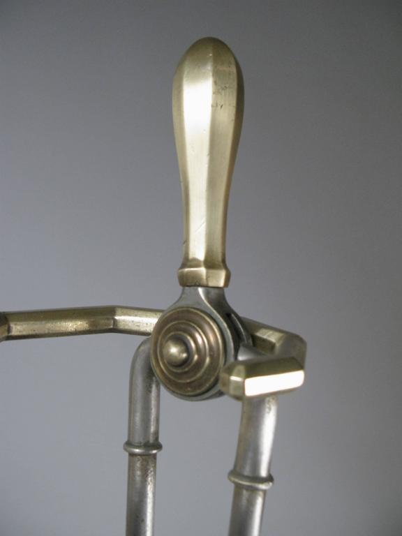 Set of Antique Brass Fireplace Tools at 1stdibs