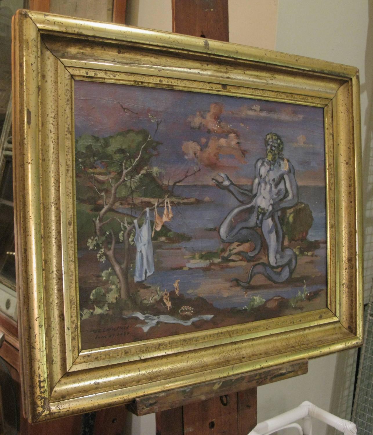 Oil on Canvas Painting circa 1934 by William Littlefield For Sale at