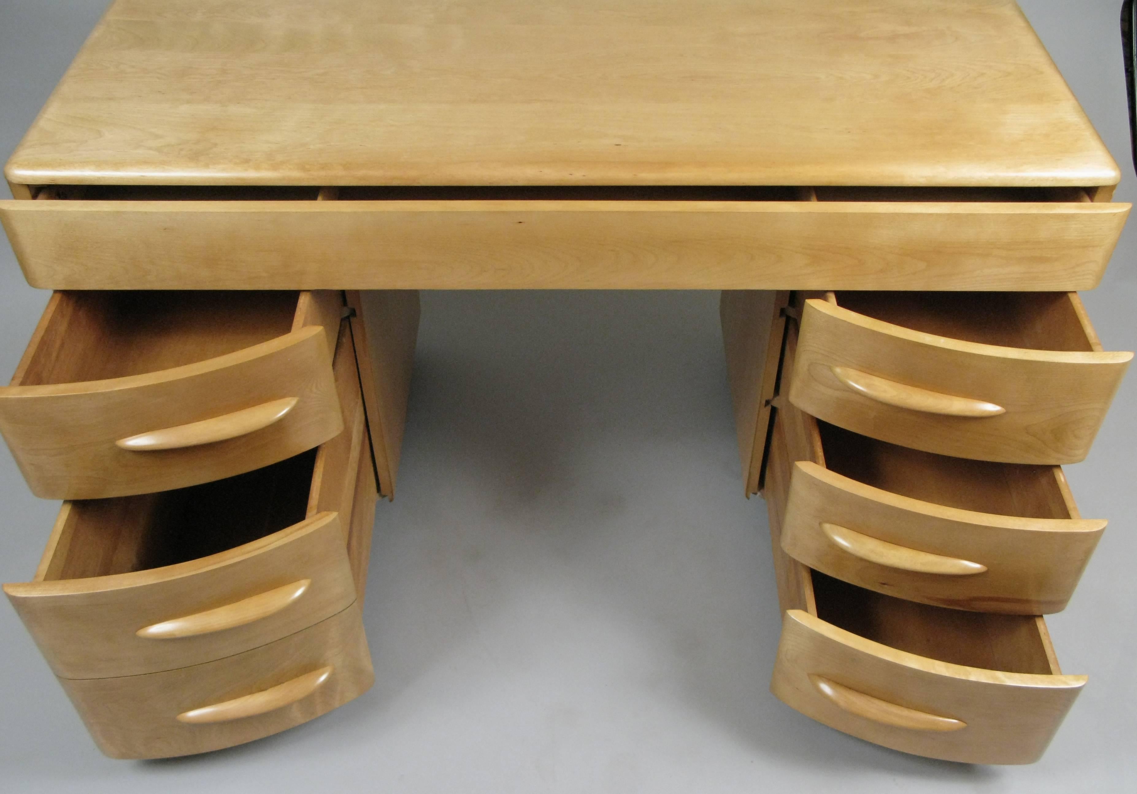 heywood wakefield kneehole desk