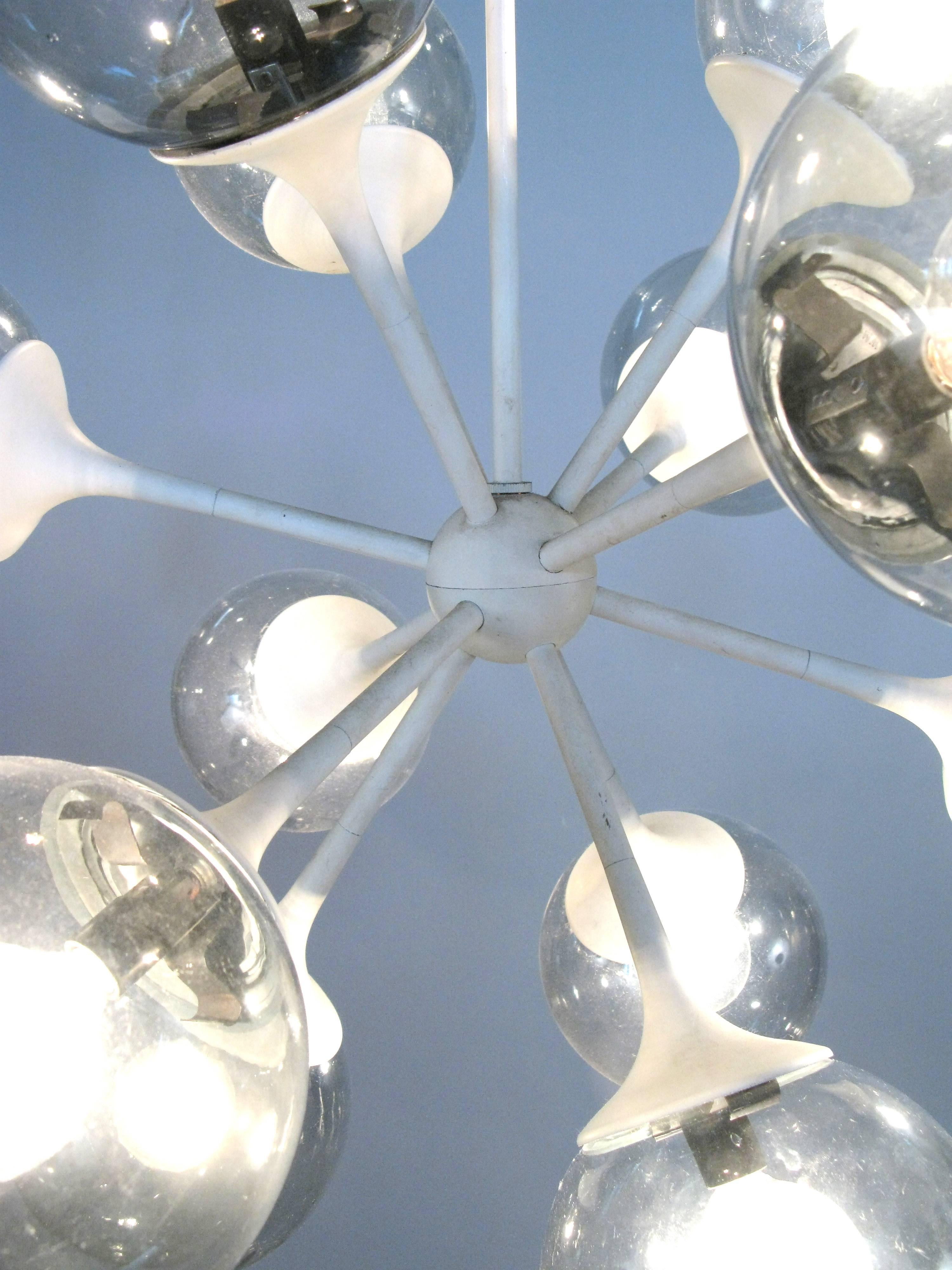 American Blown Glass Sputnik Chandelier by Lightolier