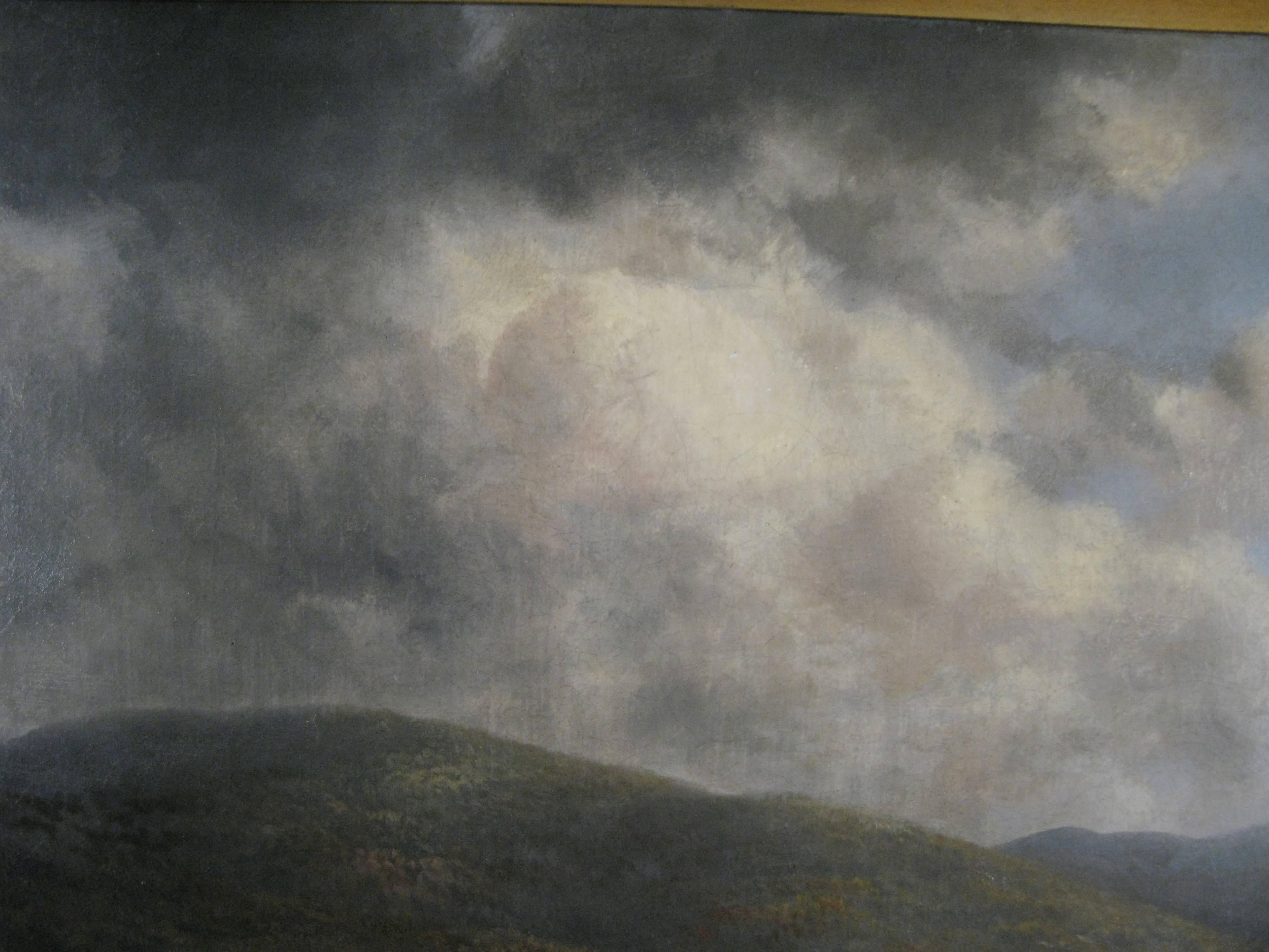 Early 20th Century Large Hudson Valley Landscape Painting by Thomas Griffin, circa 1913